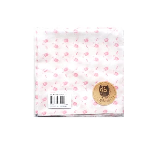 Drama cotton handkerchief 5sheet_pink_green_